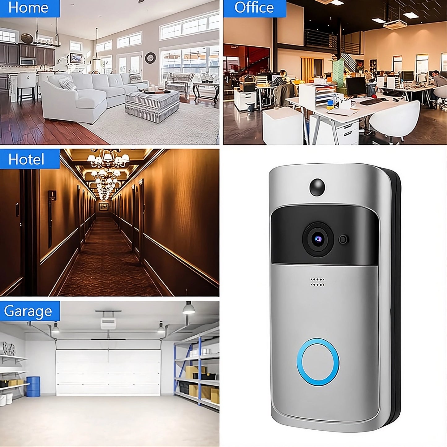 Smart home video doorbell easy installation no wiring