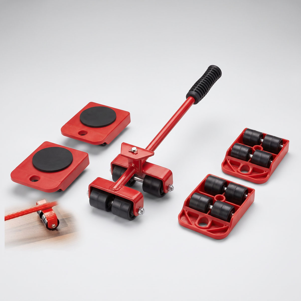 Heavy Duty Furniture Mover 5-piece set, studio product photo