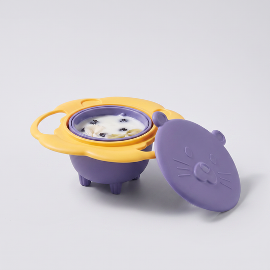 Baby Spill-Proof Gyro Bowl, studio product photo