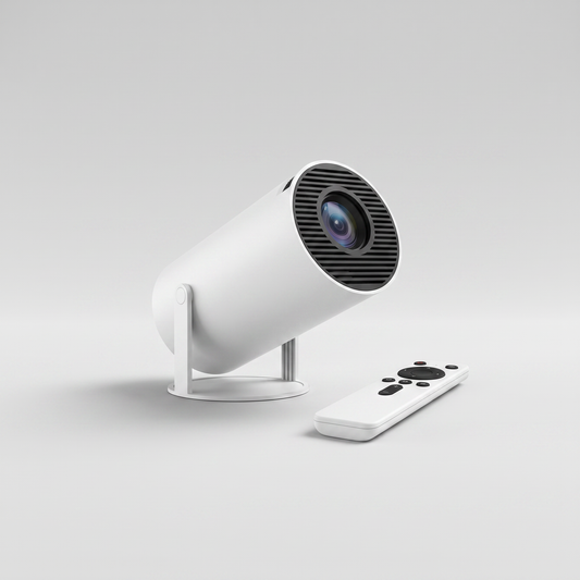 Portable LED Projector H5-A, studio product photo