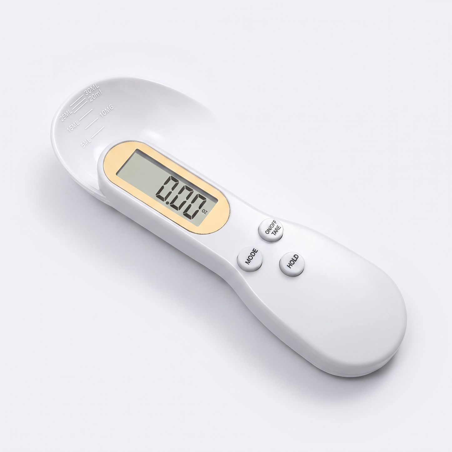Digital Measuring Spoon, studio product photo