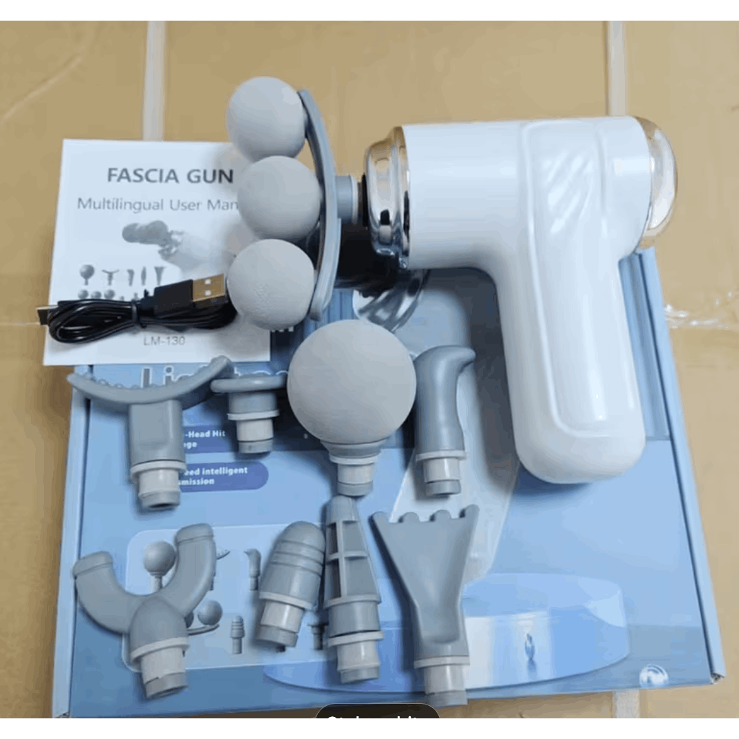 Multi-Head Fascia Gun Massager