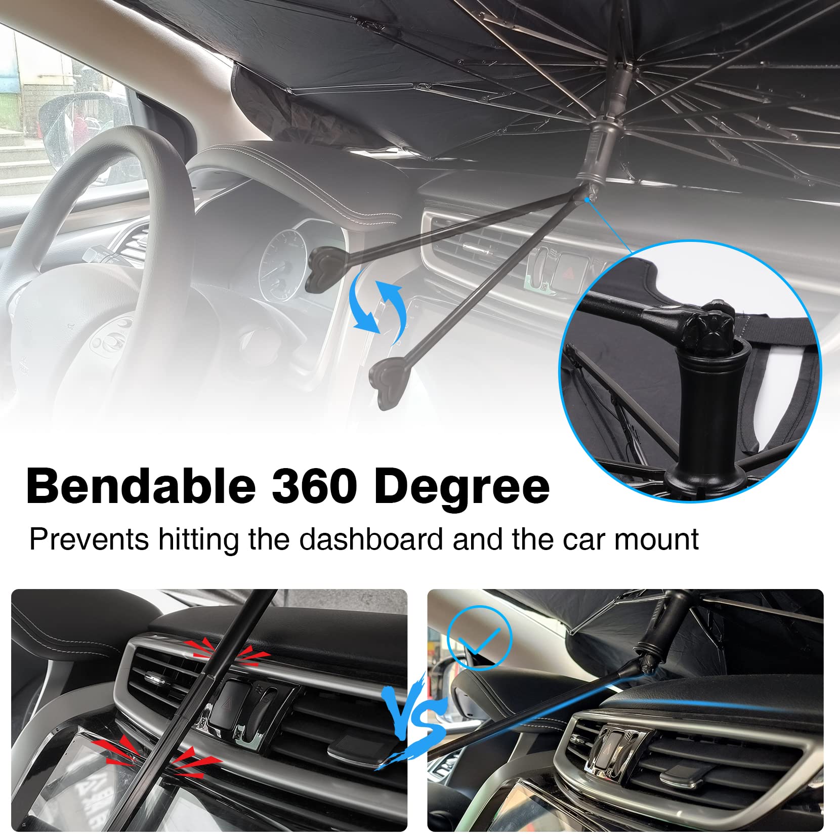 Car sun shade umbrella front window cover 1660x1660
