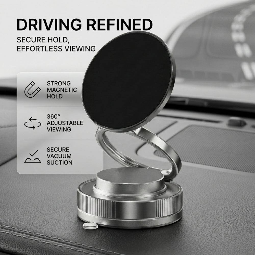 Car magnetic phone mount hands-free driving dashboard