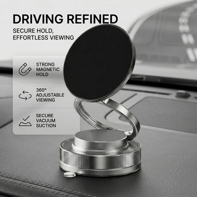 Car magnetic phone mount hands-free driving dashboard