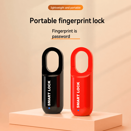 USB charging fingerprint lock stainless steel smart padlock