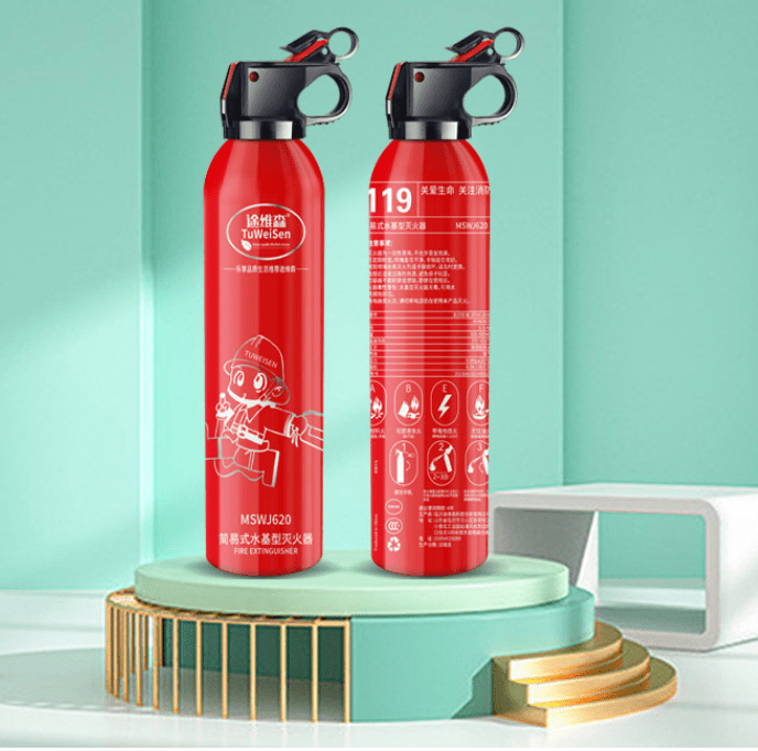 Portable fire extinguisher certified safety standard compliant