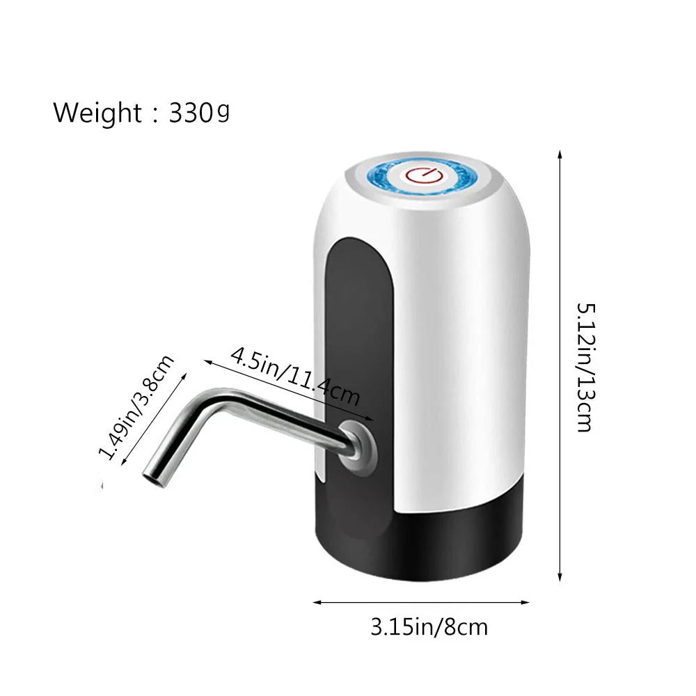 USB water dispenser pump stainless steel pipe design