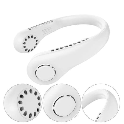 USB rechargeable neck fan lightweight portable